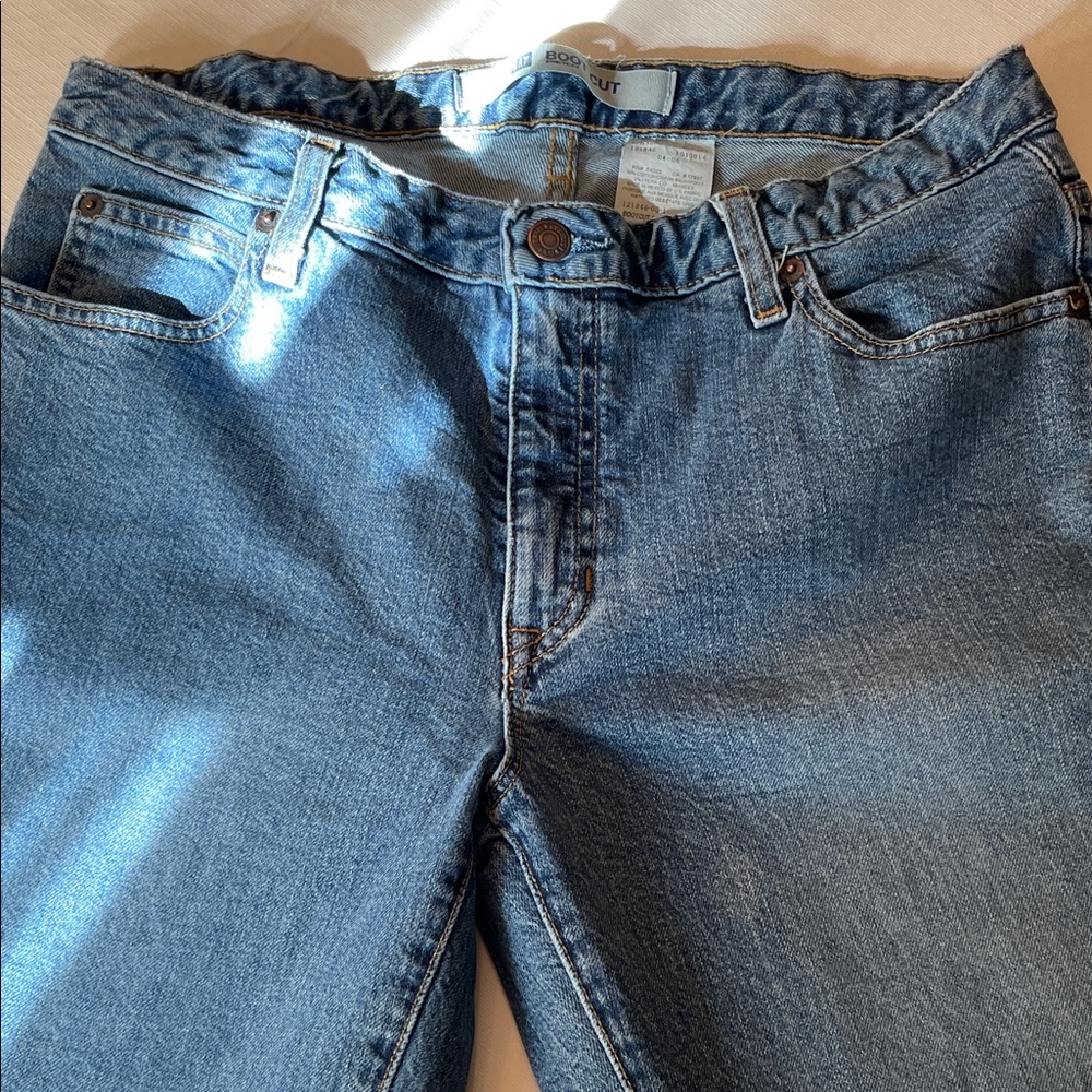 LONG Blue Denim Jeans, boot cut 10 long